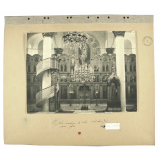 Ecole élémentaire orthodoxe de filles, intérieur de l'église, Yougoslavie.