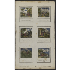 Paul et Virginie. Planche de l'imagerie de Lille.