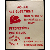 Veille des élections.