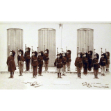 Ecoles de Mousserolles (Bayonne) et de Saint-Pierre d'Irube - Gymnastique : exercices avec barres à sphères. 