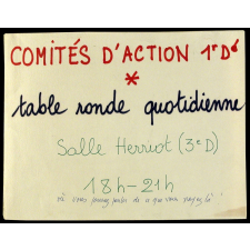 Comités d'action - Table ronde quotidienne.