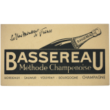 Buvard publicitaire. Bassereau - Méthode Champenoise. 