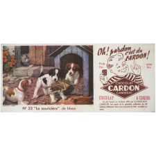 Buvard publicitaire. Chocolat Cardon. La souricière. 