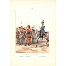Elèves du Champ de Mars - Tambours - Tambour Major - Commissaire des Guerres. 1794.