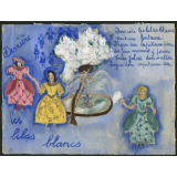 Derrière les lilas blancs.