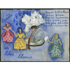 Derrière les lilas blancs.