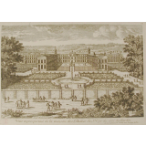 Veüe et perspective de la maison des Dames de St. Cyr du côté du Jardin.