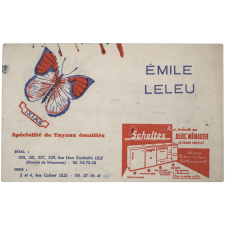 Buvard publicitaire. Emile Leleu. Ixias.