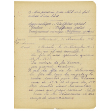 Cahier de roulement / Classe de CFEP à Paris.