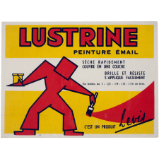 Buvard publicitaire. Lustrine. Peinture émail.