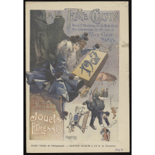 A la place Clichy, Paris. Jouets, étrennes 1907.