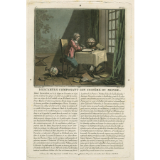 Descartes composant son systême du monde.