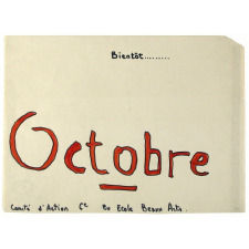Bientôt… Octobre.