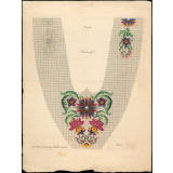 Modèle de broderie. Dessus de pantoufle.