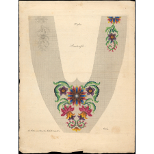 Modèle de broderie. Dessus de pantoufle.