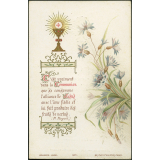Image religieuse. Image de première communion. 