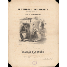 Partition musicale : Le Tombeau des secrets. Bellemain Ecrivain public. Chansonnette.