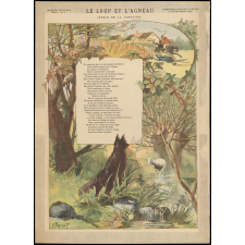 Le Loup et l'Agneau. (Fable de La Fontaine).