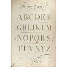Modèle d'écriture. Lettres Capitales. 