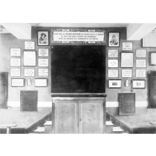 Salle de classe en Alsace-Lorraine.