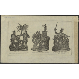Saint Louis refusant une couronne. Saint Louis rendant la justice. François 1er armé chevalier par Bayard. 