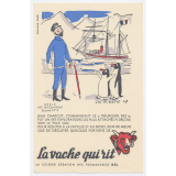 Buvard publicitaire. La vache qui rit. Jean Charcot. 