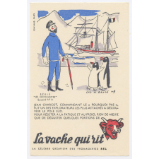 Buvard publicitaire. La vache qui rit. Jean Charcot. 