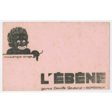Buvard publicitaire. L'Ébène.