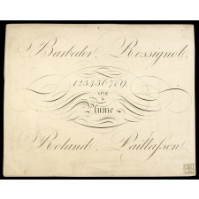 Modèle d'écriture.