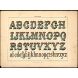 Nouvel Album de lettres à l'usage du peintre. Forme boule. 