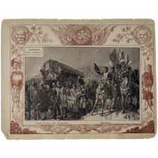 Napoléon rendant hommage au courage malheureux.