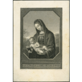 Image religieuse. La Vierge au livre.