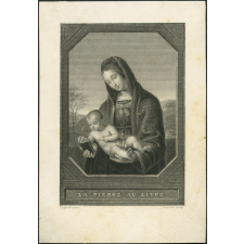 Image religieuse. La Vierge au livre.