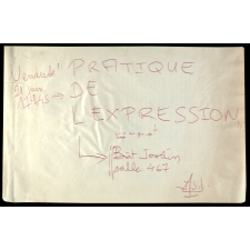 Pratique de l'expression.