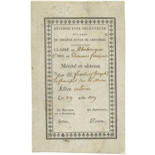 Ex-praemio . Distribution solennelle des prix du collège royal de Grenoble.