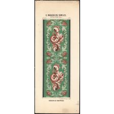 Modèle de tapisserie. Dossier de chauffeuse.