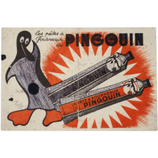 Buvard publicitaire. Les pâtes à fourneaux du Pingouin.