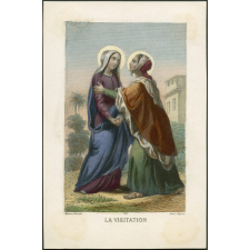 Image religieuse. La visitation.