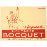 Buvard publicitaire. Moutarde Bocquet.