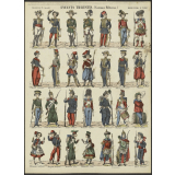 Enfants travestis (Costumes militaires).