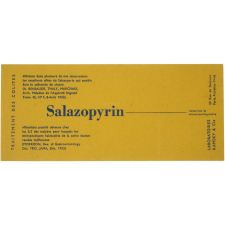 Buvard publicitaire. Salazopyrin.
