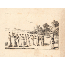 Pensionnat de jeunes filles en promenade. 