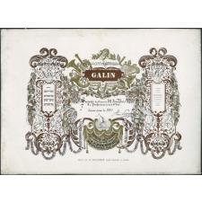 Galin. Souvenir du Cours de M. Aimé Paris. Le Professeur à son élève..... classé sous le N°..... Notation en chiffres proposée par J. J. Rousseau perfectionnée par Galin.