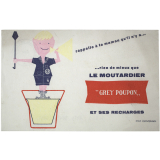 Buvard publicitaire. Le Moutardier Grey-Poupon.