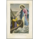 Image religieuse. O doux Jésus, ô mon divin Sauveur, je suis près de périr, secourez moi Seigneur.