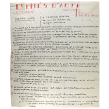 Plate-forme adoptée à l'assemblée générale des comités d'action de la région parisienne.