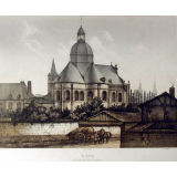 Le Collège. Vue prise des anciens remparts.