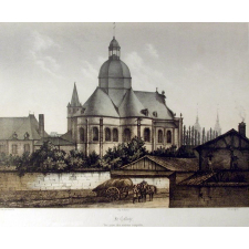 Le Collège. Vue prise des anciens remparts.