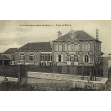 Dampierre-sur-Avre (E.-&-L.) - Ecole et Mairie.