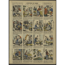 L'Histoire du verre. 1re feuille : le Verre ordinaire. 